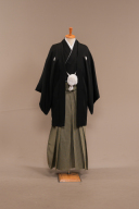 黒羽二重/緑仙台平袴