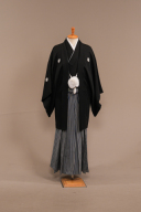 黒羽二重/紺縞袴