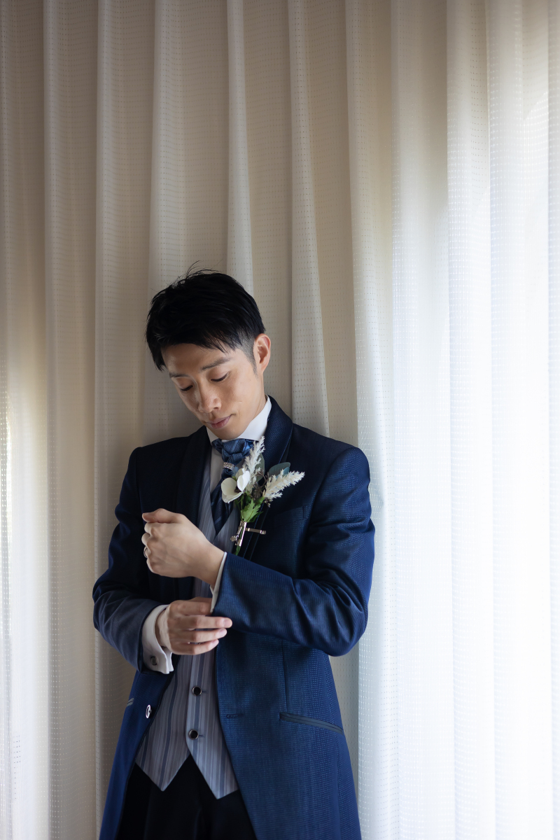 新郎様のソロ撮影