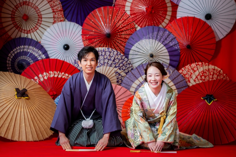 和装定番の正座ショット♪