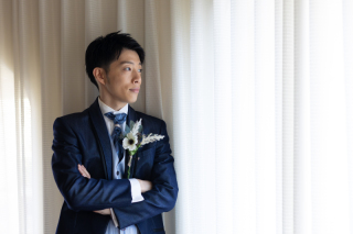 新郎様ヘアメイク