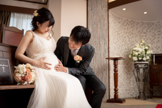 【マタニティ／洋装スタンダードプラン】お体に負担が無いように調整します♪小顔レタッチ付70カット+8Pアルバム付