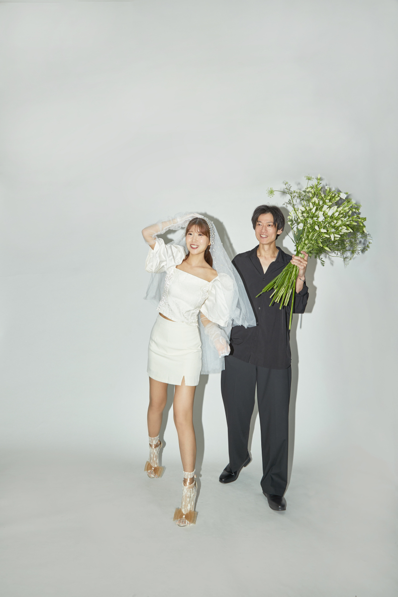 無地の背景は雑誌撮影みたい&hearts;