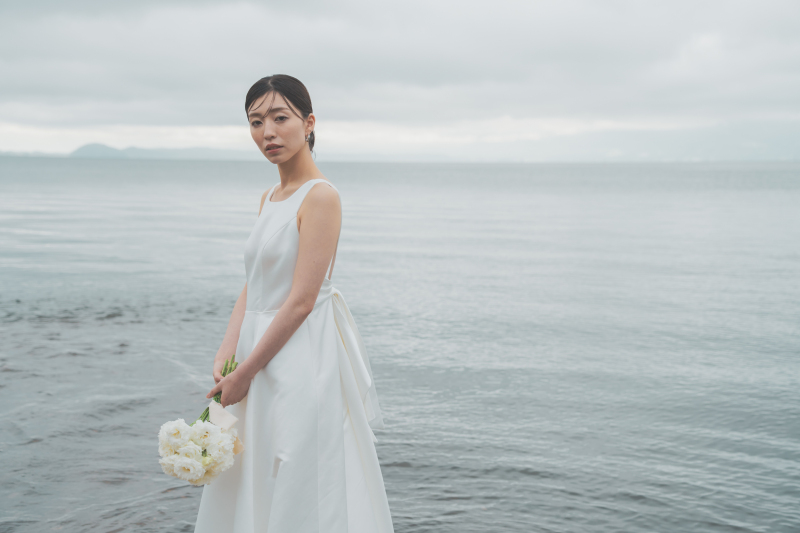 【ドローン+動画撮影+フォト】映像＋写真100カット保証(肌補正20カット込み)｜当店無料ドレス1点or持込｜ブーケ付き(生花)