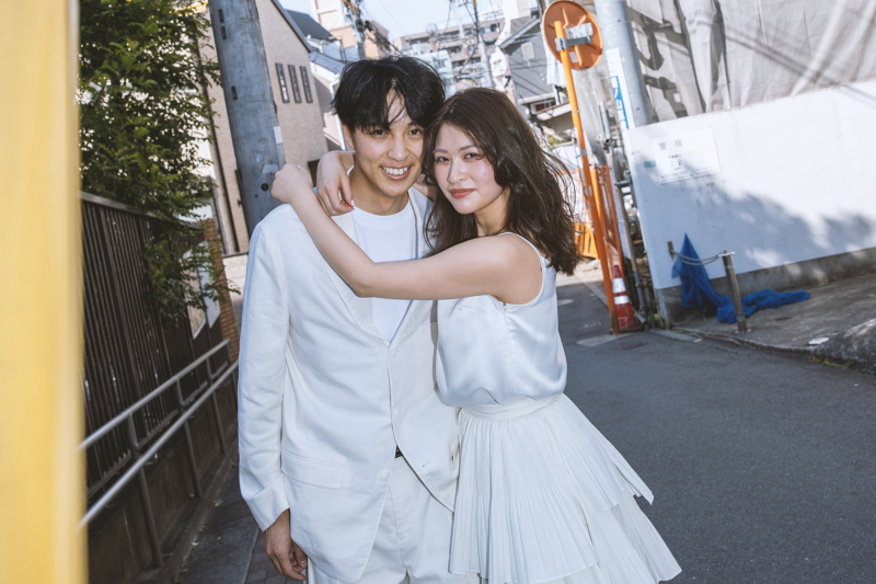 10月ご成約限定！⭐︎街ロケプラン⭐︎100カット保証(肌修正データ内10カット込)提携衣装店衣装レンタル付き｜生花ブーケ付き♪