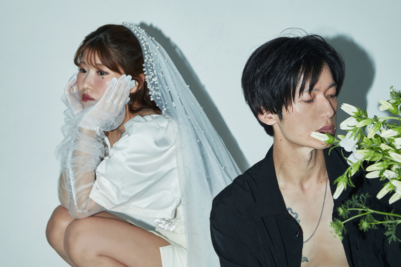 【スタジオフォトプラン】データ100カット保証(肌修正データ内10カット)｜当店無料ドレス1点or持込｜生花ブーケ付き