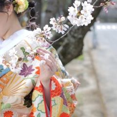 2026年桜撮影限定◇【和装1点】岡山城隣接チャペル貸切スタジオ撮影&times;岡山城ロケ撮影＜事前衣装試着付き◆全データ込＞