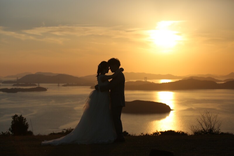 【洋装1点】王子が丘ロケーションフォト ウェディングドレス&タキシード・ヘアメイク・着付け・全データ込み