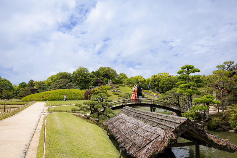 【和装1点+洋装1点】岡山後楽園ロケ+洋装フォト♦ヘアメイク・着付け・データ150カット込み