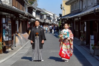 【和装１点＋洋装１点】倉敷美観地区ロケ＋海ロケフォト♦ヘアメイク・着付け・データ150カット込み