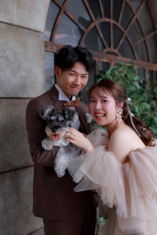 愛犬と一緒の撮影！！貸し切りだから安心！