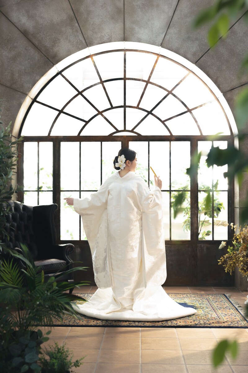 白無垢姿をモダンな雰囲気で!