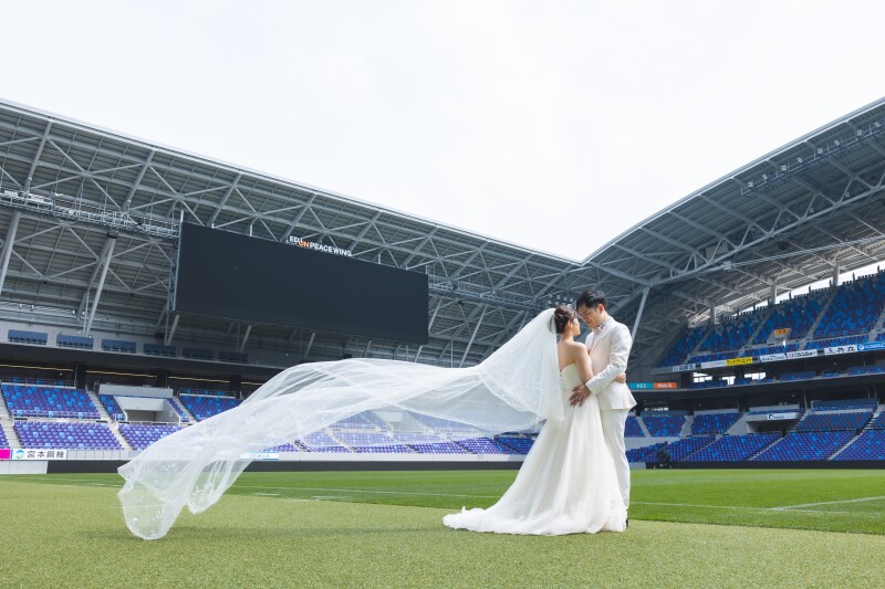 サッカー好きの新郎様の夢を叶えて！