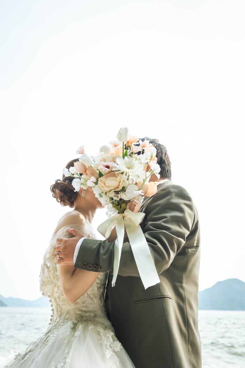 持込みブーケで可愛いショット