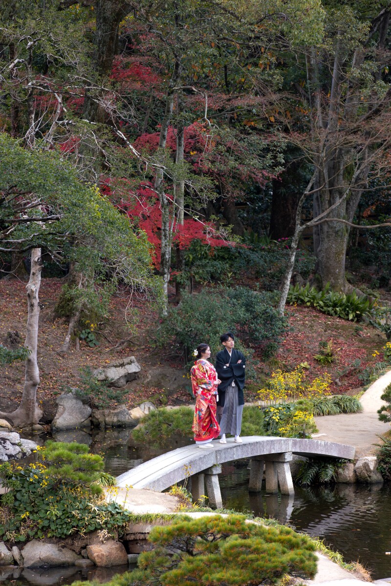 縮景園ならではの景色と共に！