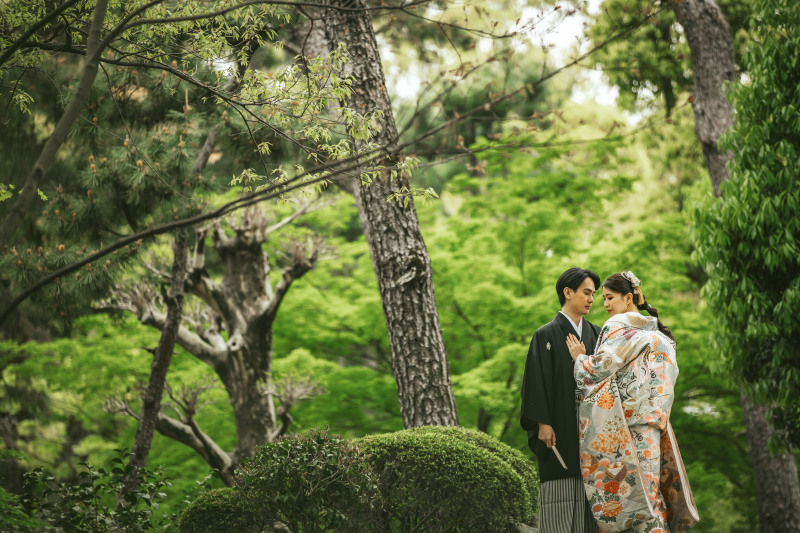 ノーブルジャパン広島_庭園で撮影できる