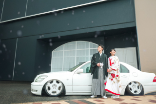 新郎様の思いをカタチに！愛車と一緒に撮影