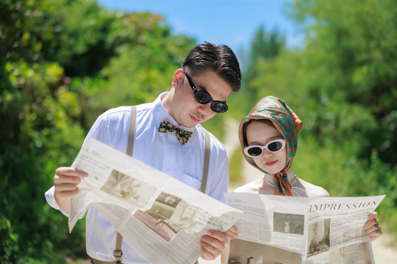 まるで雑誌のような1枚