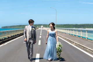 カラードレス・ウエディングドレス2着で贅沢撮影♪