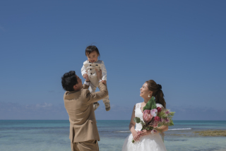 家族で残す＼ビーチフォト／