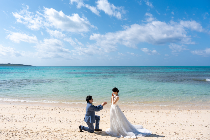 大切な指輪を使ってプロポーズショット