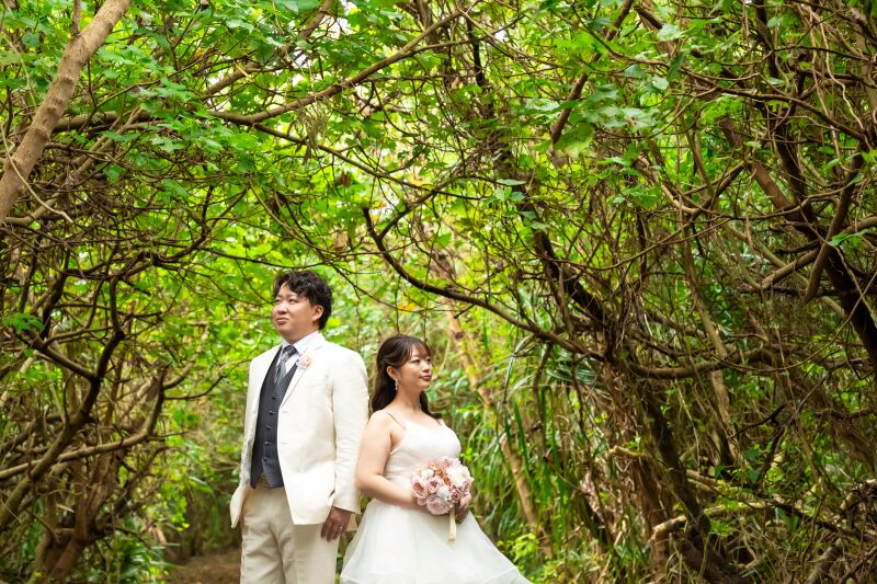 グリーンやフォトジェニックなスポットでの撮影も!