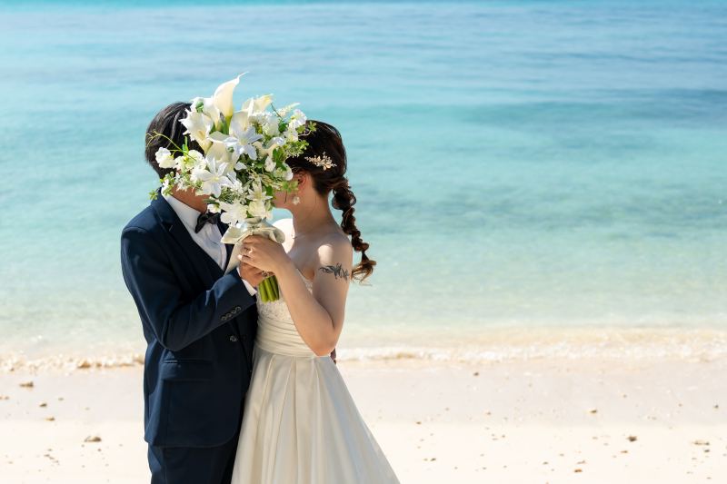 ブーケを活かしたお写真