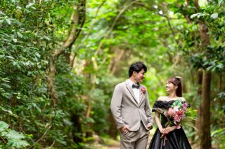 ブラックドレスが映える宮古島ロケーションフォト