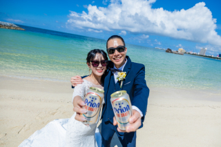 オリオンビールで乾杯フォト