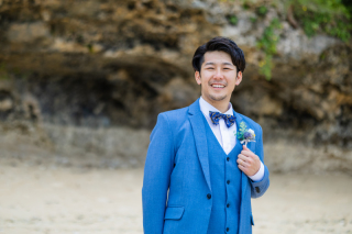 新郎様ヘアセット