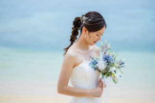 新婦様ヘアチェンジ