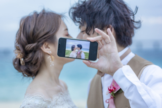 【沖縄本島】＼美肌・痩身・小顔 のAI加工付き！／6月～8月も間に合う♪憧れのビーチフォト50カットを71,500円で♪