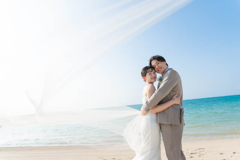 \Sunny Snap1周年特別プラン★12月~2月迄の撮影限定/【沖縄本島】衣裳・ヘアメイク付き3カットビーチ撮影プラン