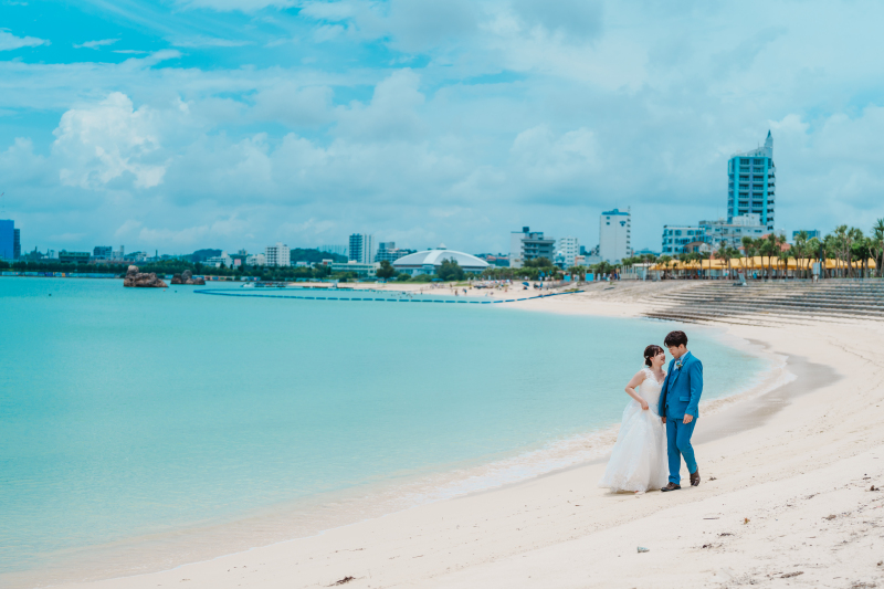 【沖縄本島】\10~12月も間に合う/ビーチ&グリーンフォト衣装2着付100カットPlanを99,000円で♪プロヘアメイク付!