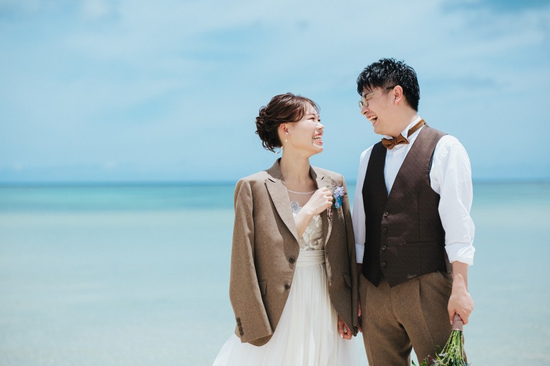 【沖縄本島】\美肌・痩身・小顔 のAI加工付き!/10月~12月も間に合う♪憧れのビーチフォト50カットを71,500円で♪