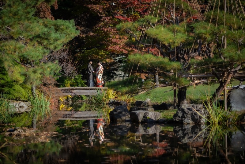 日本庭園和装ロケーション1着プラン