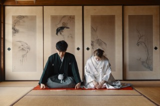 古民家でモダンに和装撮影♪