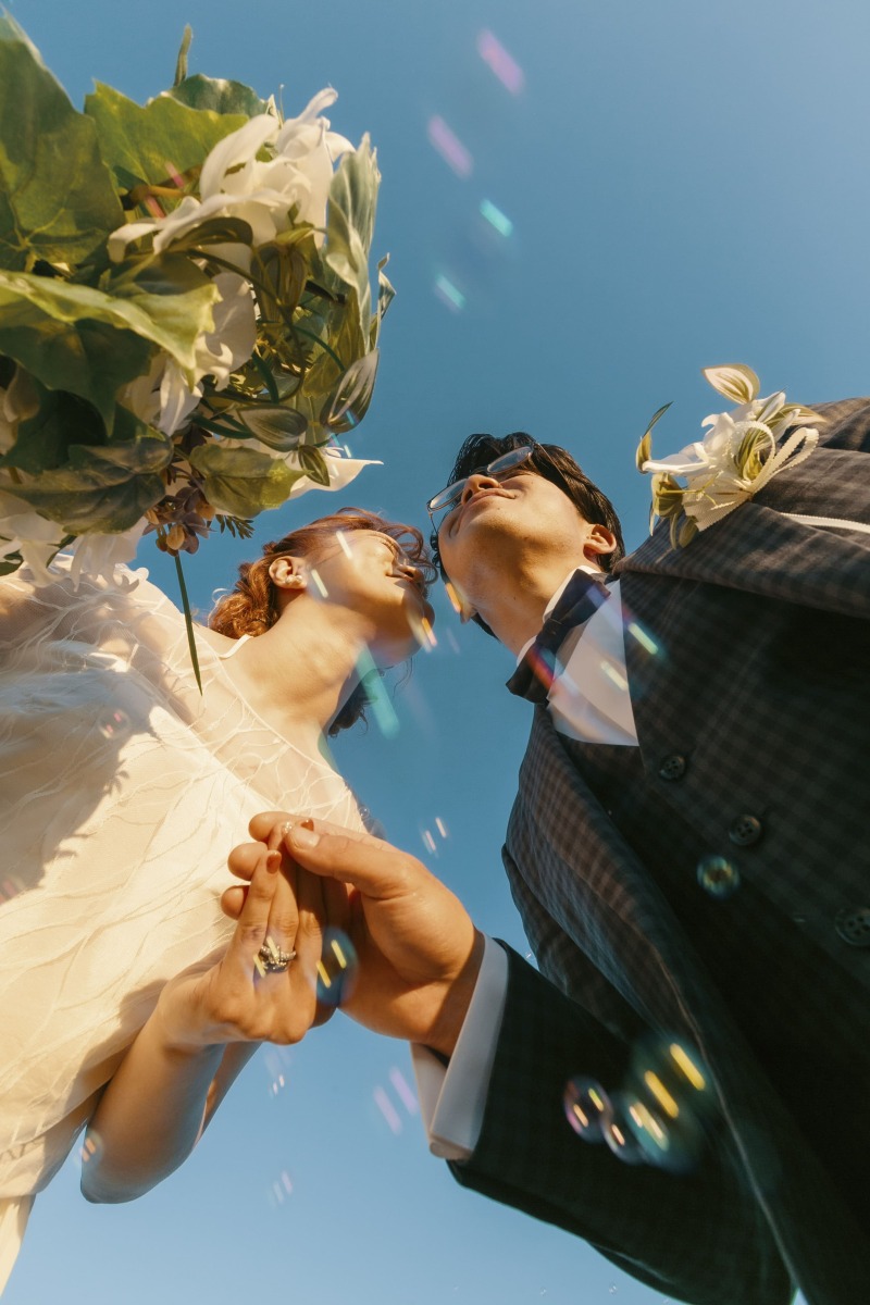 シャボン玉を使ったお写真