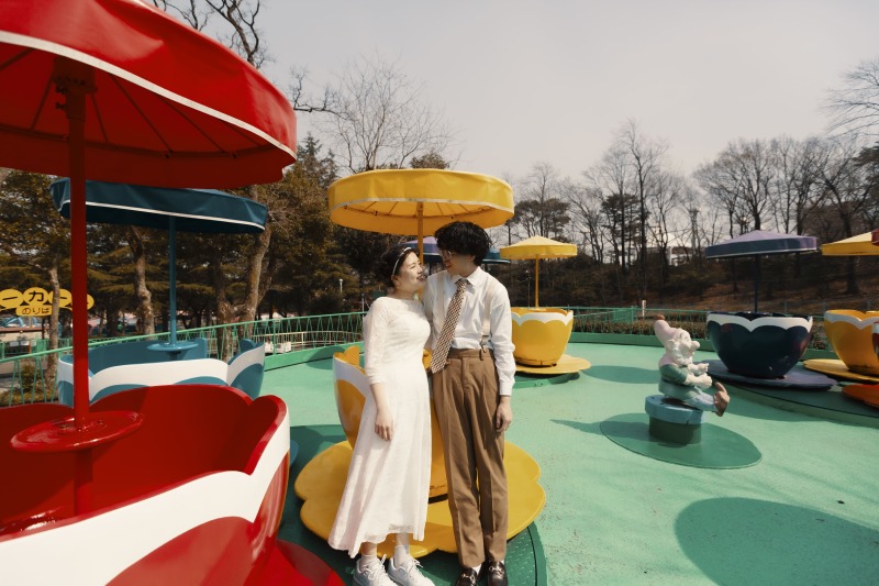 【レトロ・ドレス・ブーケ付き】洋装ドレスレンタル♢養老フォト200カットプラン!♢ヘアメイクアテンド/データ200カット