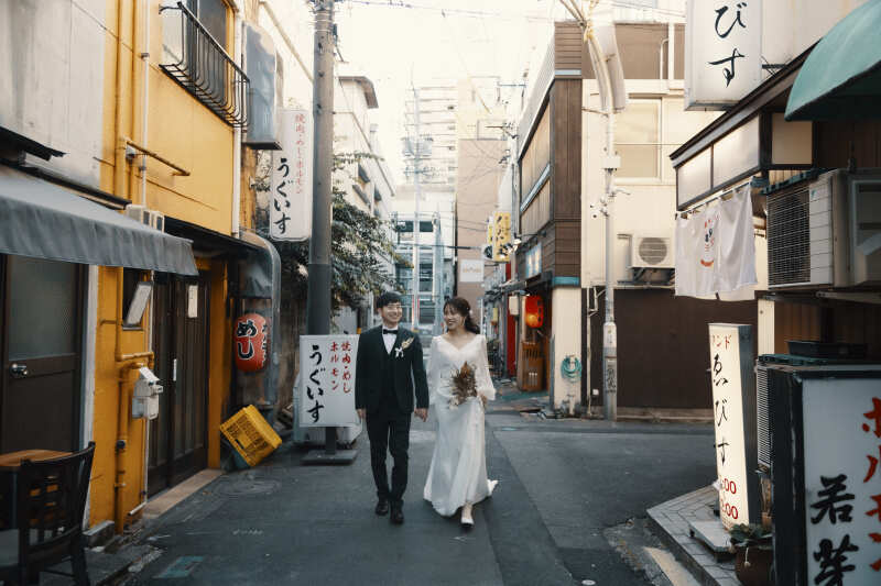 【ストリートウェディング】街中で気軽にデート気分でウェディング♪散策しながらフォトプラン/データたっぷり150カット納品♪