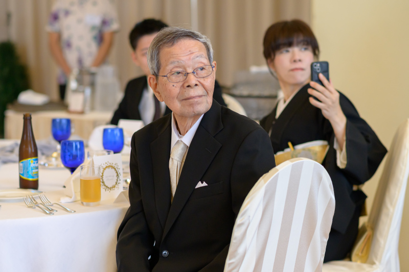 にこやかな新婦から、溢れる「ありがとう」