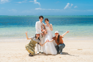 笑顔溢れる一日。フォトウエディングに友達が遊びに来てくれました♪