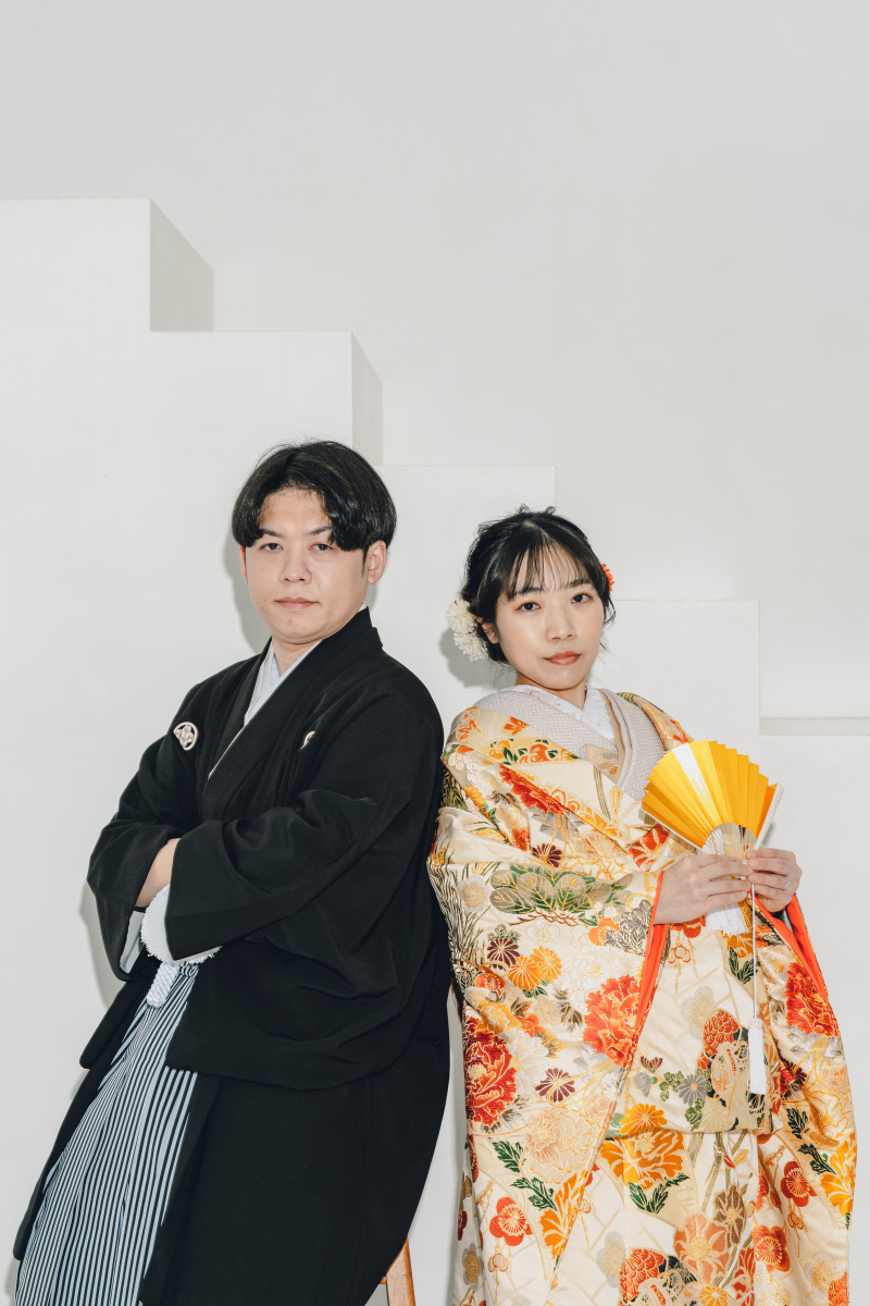 凛とした和装から撮影