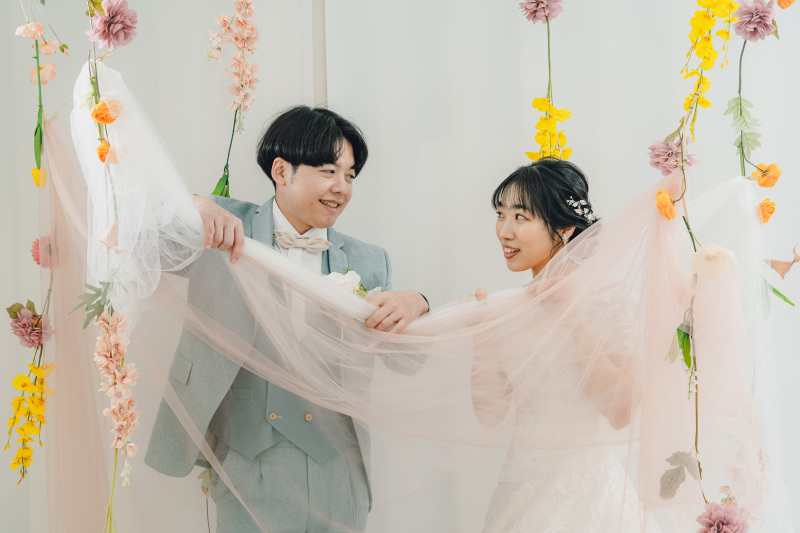 スタジオコーディネートで可愛らしく♪