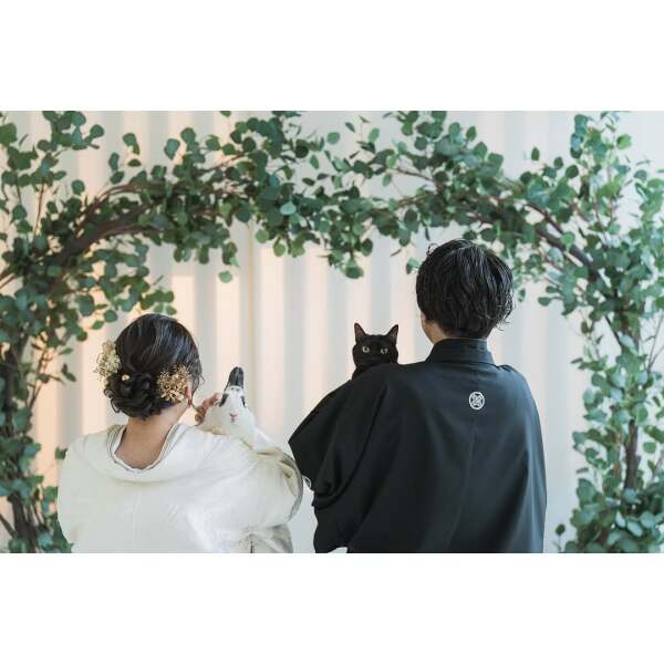 小さな結婚式 沖縄那覇店_ペットと一緒に撮影できる