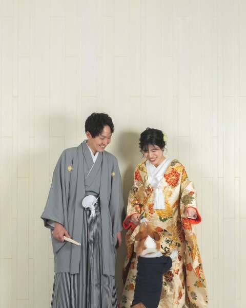 小さな結婚式 沖縄那覇店_ペットと一緒に撮影できる