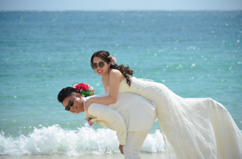 笑顔いっぱいのショットを!