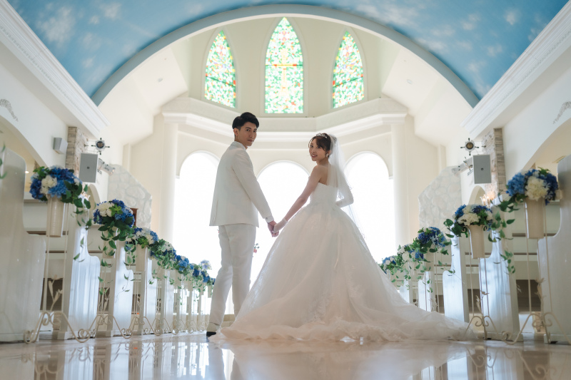 小さな結婚式 沖縄那覇店_チャペルで撮影できる