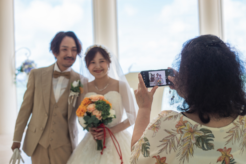 小さな結婚式 沖縄那覇店_自分のカメラでも撮影できる