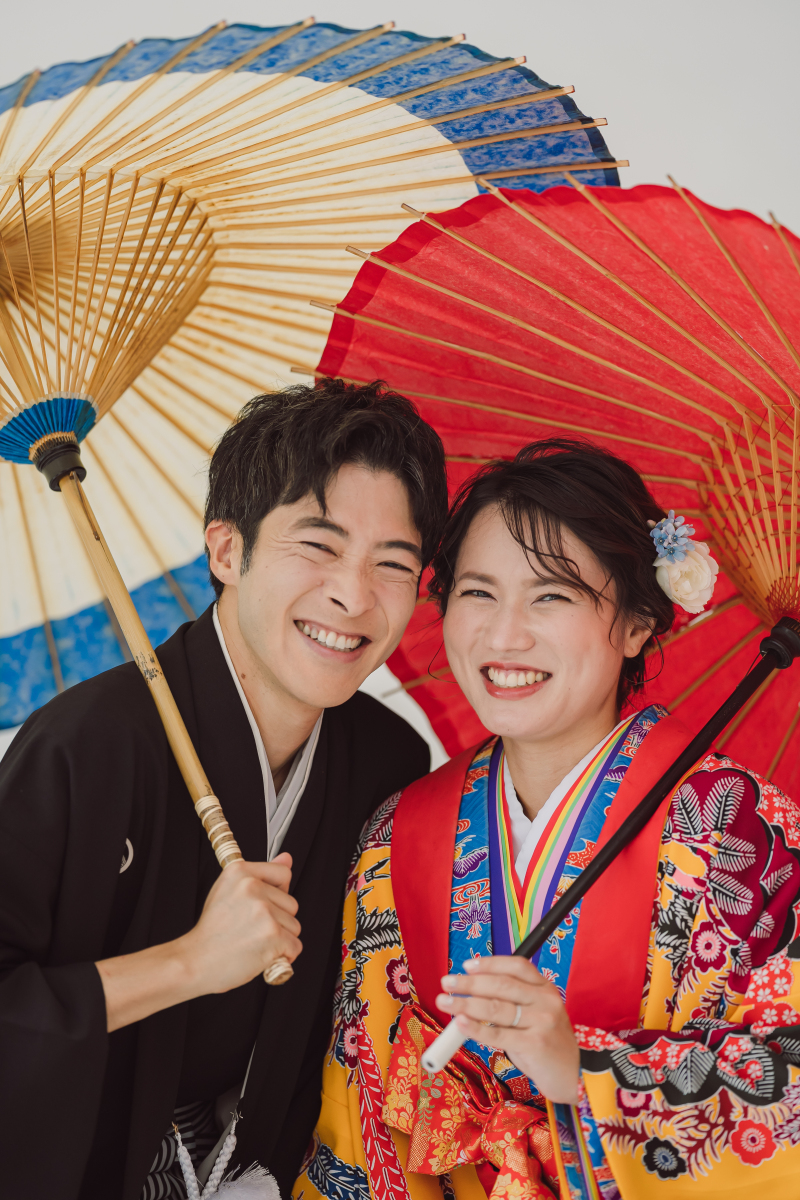 ドレスや和装に琉装!スタジオ撮影での衣裳も充実!